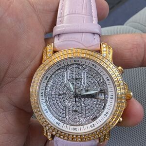 Gold and Pink Women's Watch